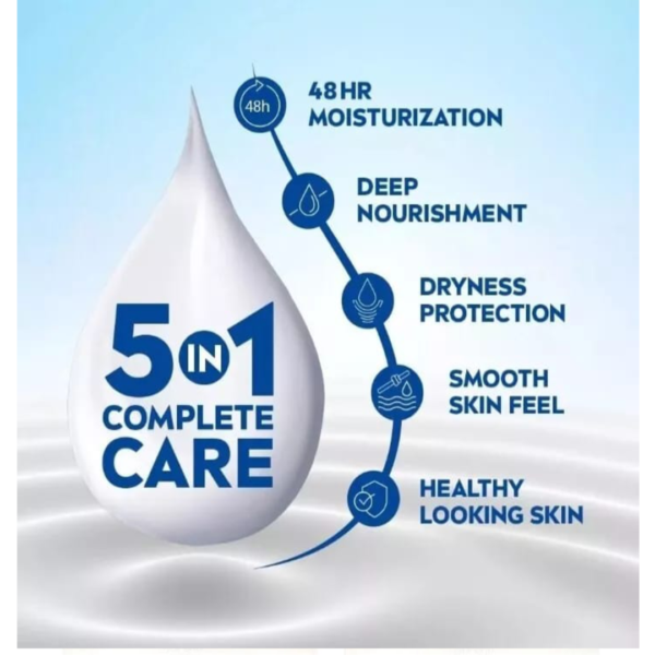 NIVEA 5 IN 1 BODY LOTION WITH NOURISHING & BODY MILK | 400ML - Image 3