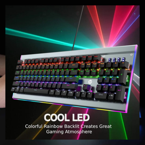 HP WIRED MECHANICAL GAMING KEYBOARD | MODEL: GK-520 - Image 6