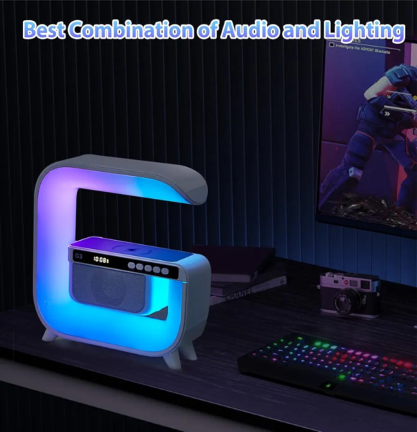 G-TYPE G3-LED WIRELESS CHARGING SPEAKER LAMP (LATEST VERSION) | 4-IN-1 BIG SMART DEVICE - Image 5