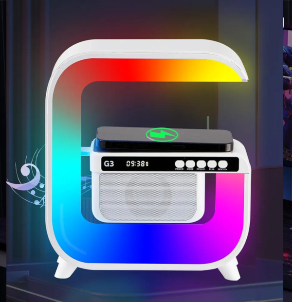 G-TYPE G3-LED WIRELESS CHARGING SPEAKER LAMP (LATEST VERSION) | 4-IN-1 BIG SMART DEVICE - Image 6