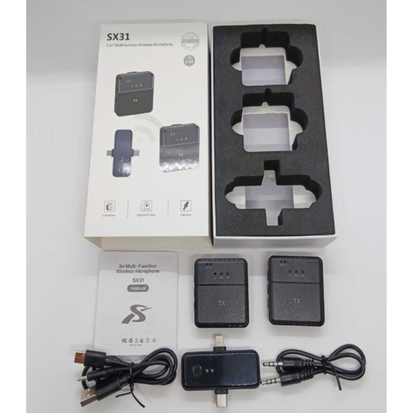SX31 DOUBLE WIRELESS MICROPHONE | 100% AUTHENTIC