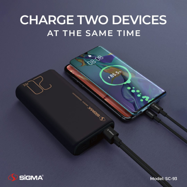 SIGMA SHAHEEN POWER BANK 30000MAH | MODEL: PD-30 | 100% GENUINE - Image 2