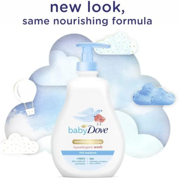 BABY DOVE SHAMPOO | 400 ML | 100% SKIN-NATURAL - Image 4