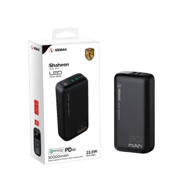 SIGMA SHAHEEN POWER BANK 30000MAH | MODEL: PD-30 | 100% GENUINE