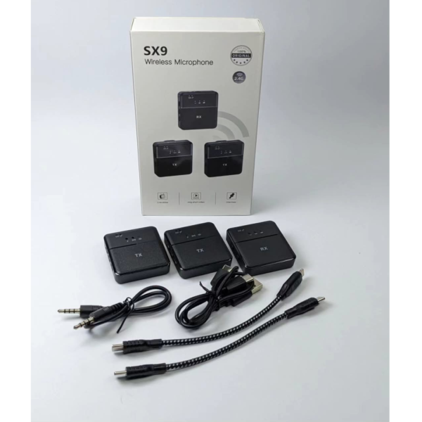 SX9 DOUBLE WIRELESS MICROPHONE | 100% AUTHENTIC