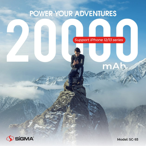 SIGMA ABABEEL POWER BANK | 20000MAH | MODEL: SC-93 | 100% GENUINE - Image 4