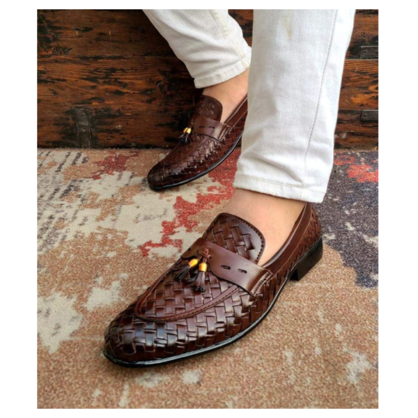 CLASSIC WOVEN TEXTURED SHOES | BEST QUALITY - Image 2
