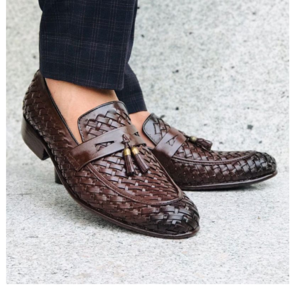 CLASSIC WOVEN TEXTURED SHOES | BEST QUALITY