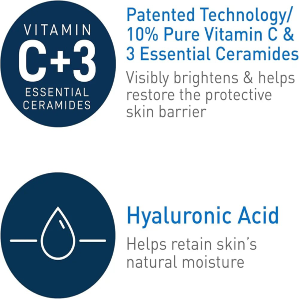 CERAVE SKIN RENEWING VITAMIN C SERUM | 30ML | 100% ORIGINAL - Image 2