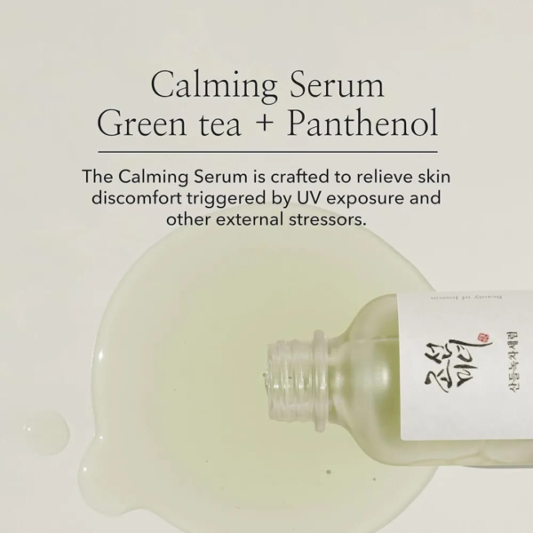 CALMING SERUM BY BEAUTY OF JOSEON | GREEN TEA+PANTHENOL | 30ML | 100% ORIGINAL - Image 4