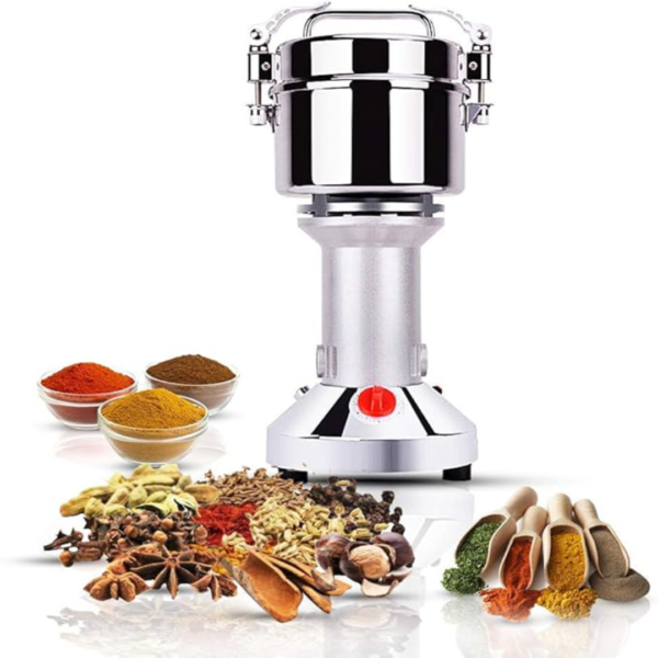 SILVER CREST HEAVY GRINDER POWDER MACHINE | 500 GRAM CAPACITY | ULTIMATE CEREAL, GRAIN & SPICE | HIGH QUALITY