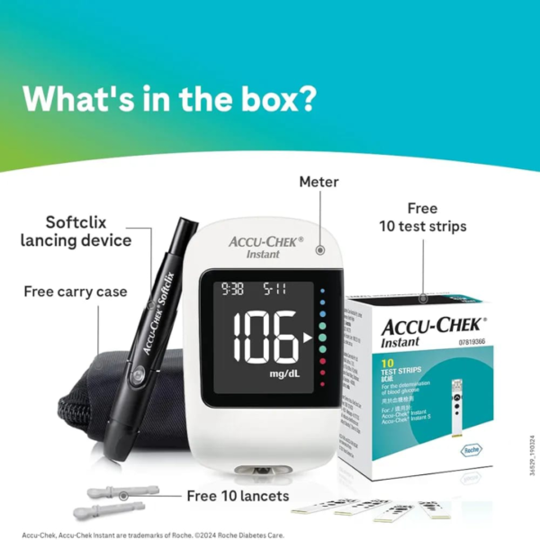 ACCU-CHEK INSTANT BLOOD GLUCOMETER | PREMIUM QUALITY - Image 5