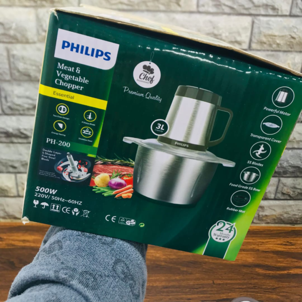 PHILIPS FOOD & MEAT CHOPPER | 3 LITER CAPACITY | HEAVY DUTY & 100% ORIGINAL - Image 5