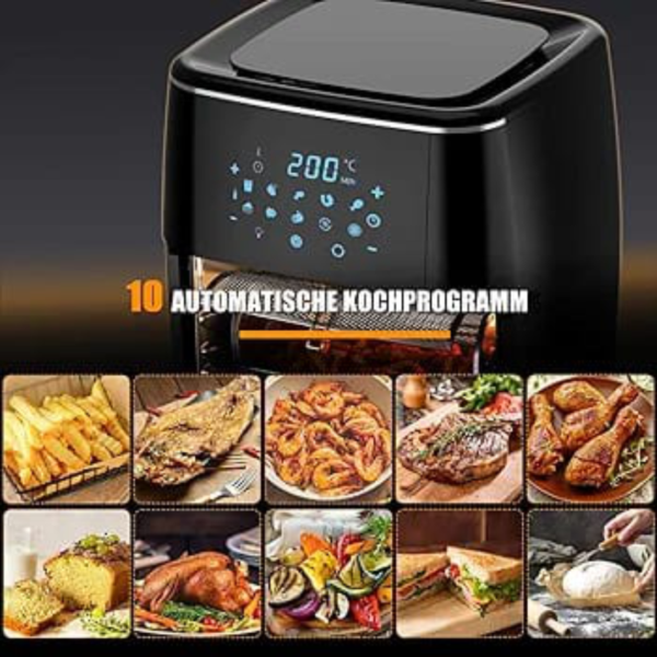 NINESHIELD THE CHEF AIR FRYER | MODEL: KB-1200 | HEAVY DUTY | IMPORT FROM JAPAN - Image 4