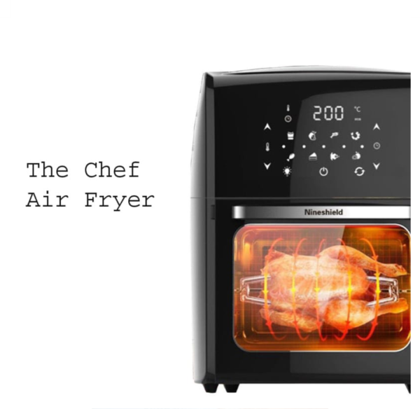 NINESHIELD THE CHEF AIR FRYER | MODEL: KB-1200 | HEAVY DUTY | IMPORT FROM JAPAN - Image 6