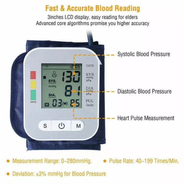 GREATMED DIGITAL BLOOD PRESSURE MONITOR | HIGH QUALITY - Image 4